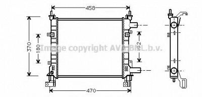 AVA QUALITY COOLING fd2260 -  Радиатор, охлаждение двигателя